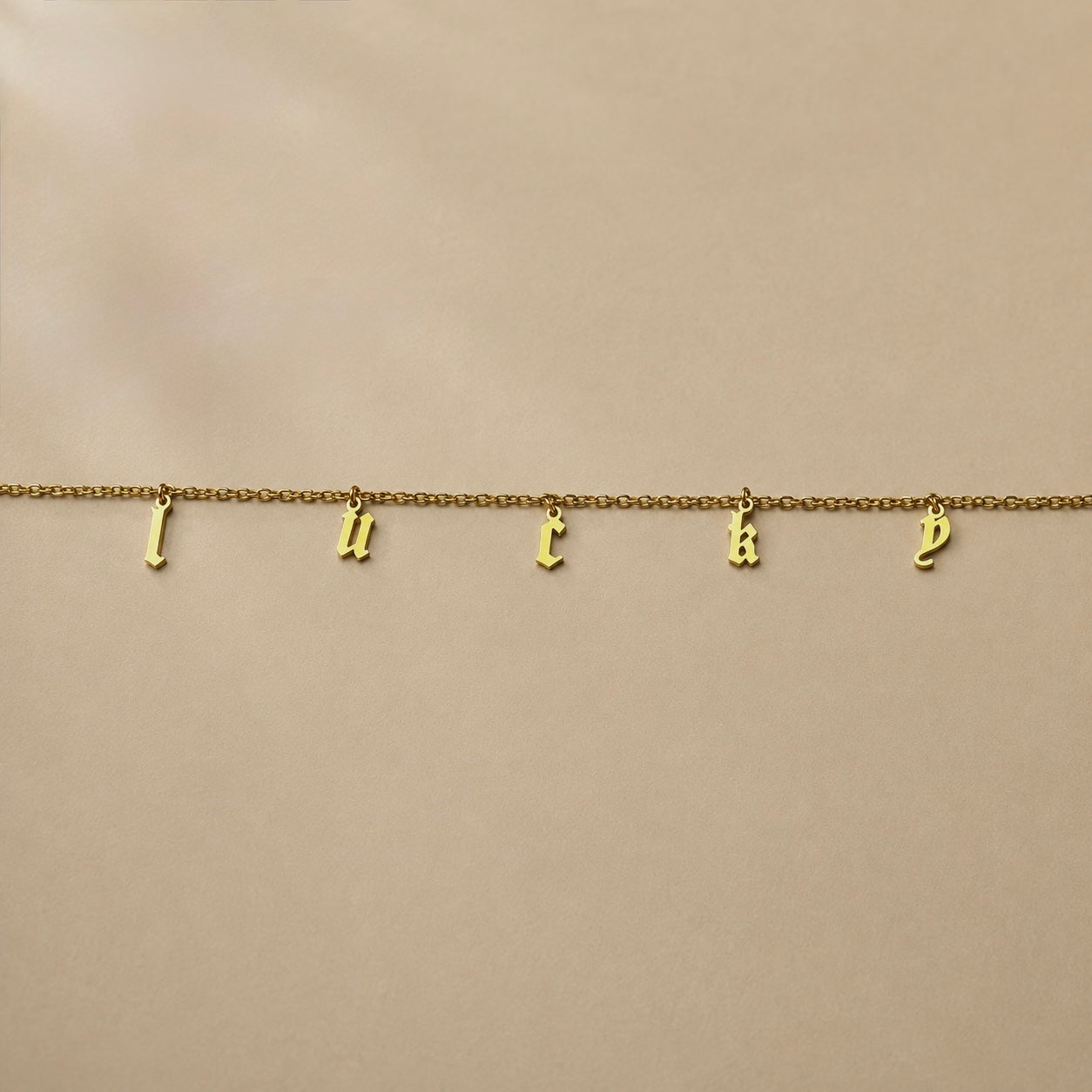 LUCKY anklet