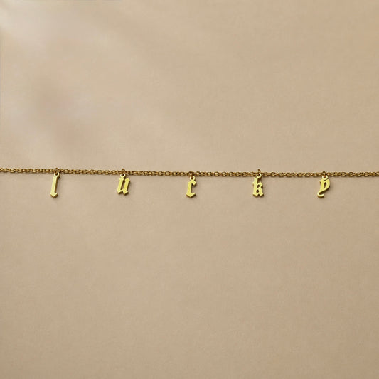 LUCKY anklet